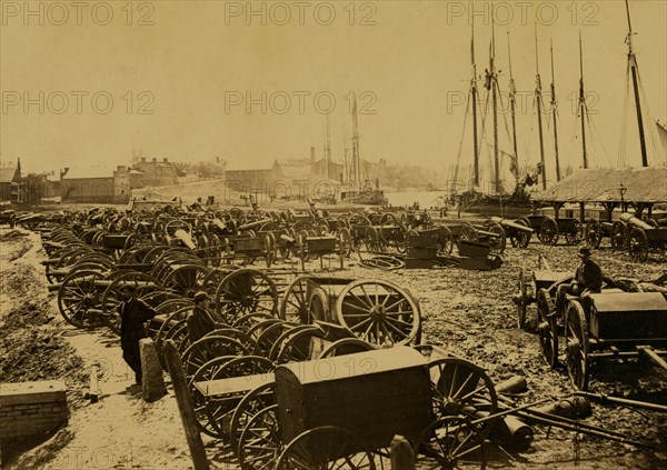 Captured guns at Richmond  1865