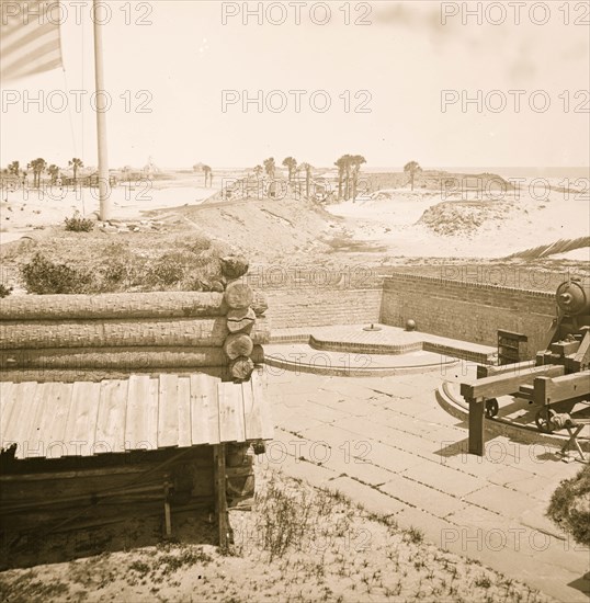 Charleston, South Carolina (vicinity). Interior view of Fort Moultrie. (Sullivan's Island) 1865