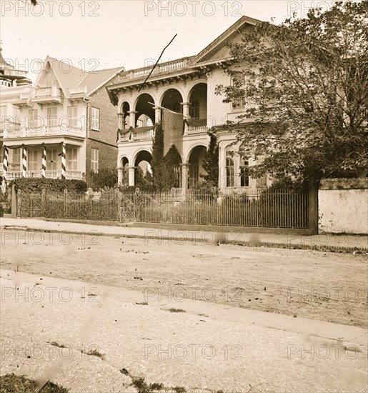 Charleston, South Carolina. Headquarters of Gen. John P. Hatch, South Battery 1865