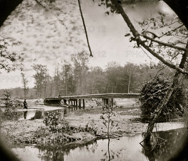 Chickahominy River, Va. Bridge on Mechanicsville road 1865