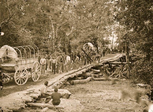 Chickahominy River, Va. Grapevine bridge built May 27-28, 1862 1862