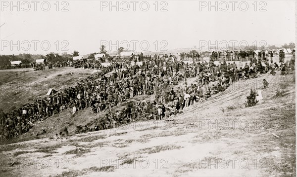 Confederate prisoners at Belle Plain Landing, Va., captured with Johnson's Division, May 12, 1864 1864