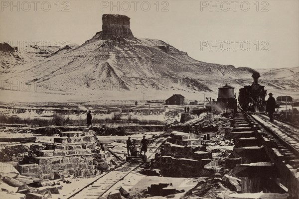 Citadel rock, Green River Valley 1868