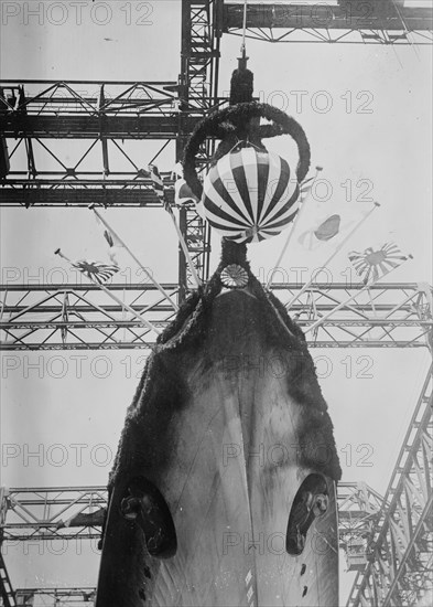 Launch of Japanese Cruiser MYOKO 1927