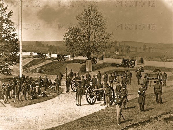 District of Columbia. Company F, 3d Regiment Massachusetts Heavy Artillery at Fort Stevens 1865