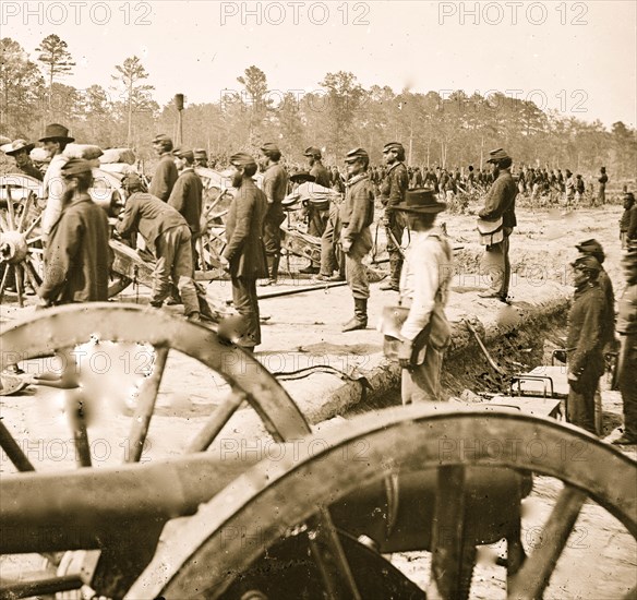 Fair Oaks, Va., vicinity. Federal battery 1863