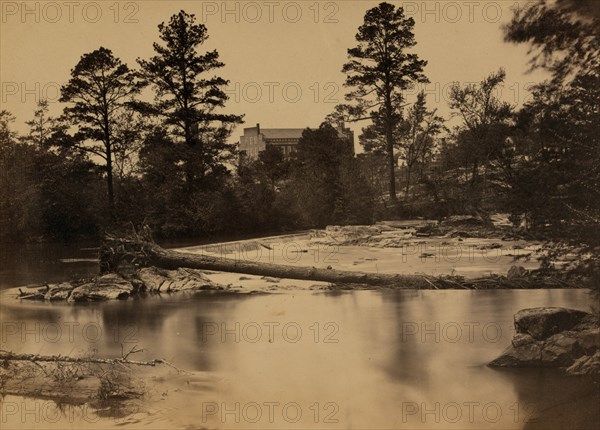 Fallen tree across Hazel River, Virginia 1863