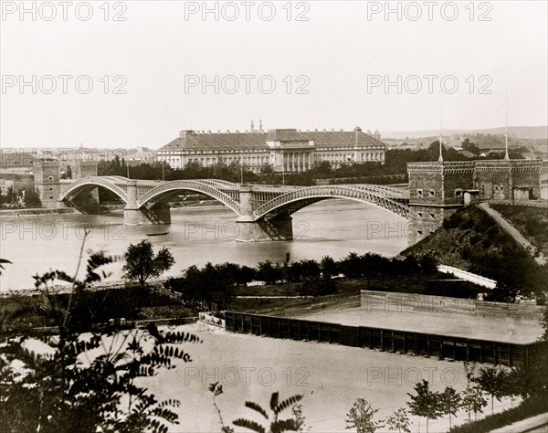 Frankfort. Railway bridge 1870