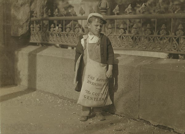 Newsboy Sells the Saturday Evening Post & Country Gentleman 1915