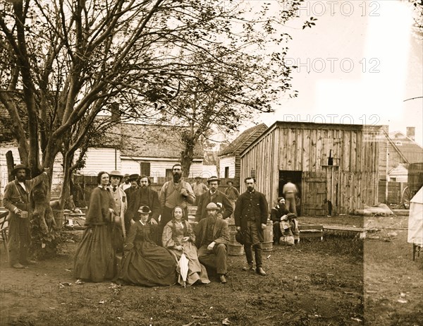 Fredericksburg, Va. Nurses and officers of the U.S. Sanitary Commission 1864