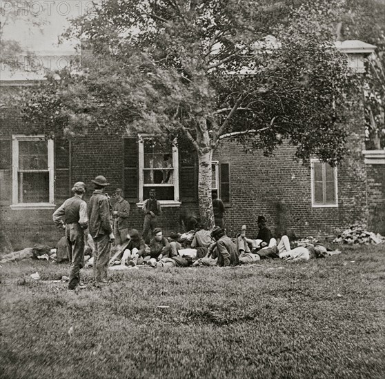 Fredericksburg, Va. Wounded from the Battle of the Wilderness 1864