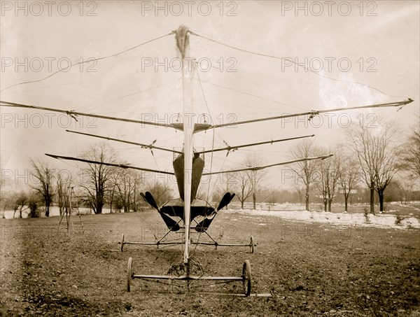 Front view of frame of Cooley dirigible