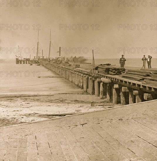 Hilton Head, S.C. Dock built by Federal troops 1862