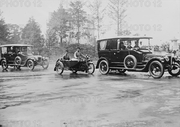 Hirohito in Imperial Car