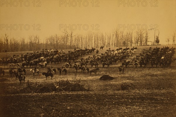 Horse artillery on parade grounds 1864