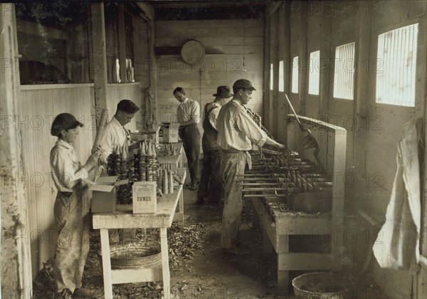 Interior of workshop of Sanitary Ice Cream Cone Co.