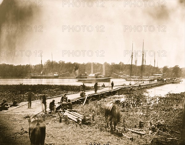 James River Pontoon Bridge 1864