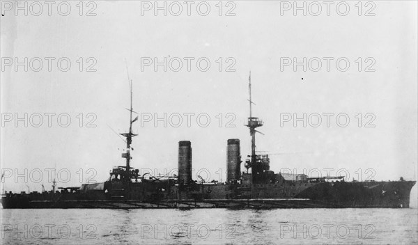 Japanese Warship Ikoma 1914