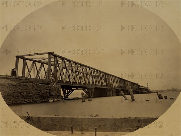 Long Bridge and Washington, from Maryland [i.e., Virginia] shore, June 1863 1863