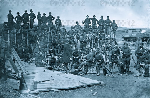 Manassas, Va. Men of Co. C, 41st New York Infantry 1862