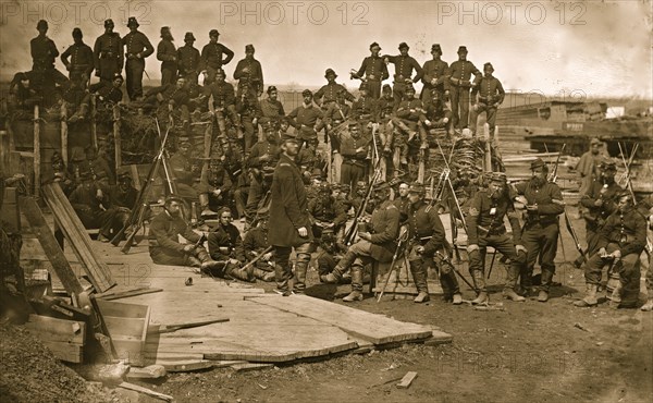 Manassas, Va. Men of Co. C, 41st New York Infantry 1862