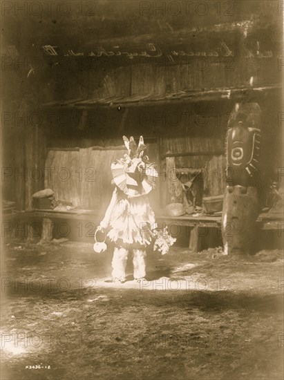 Masked dancer, Cowichan 1913