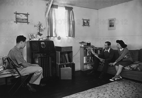 Yonemitsu Family, son - Michael, sister - Lucy Toshiko, father 1943