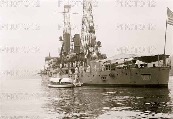 Naval Militia boarding ALABAMA 1912