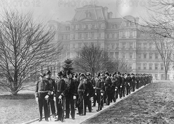 Victorious Admiral Dewey at White House Reception 1905