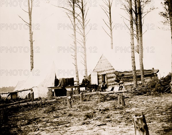 Petersburg, Va. Quarters of photographers attached to Engineer Corps in front of Petersburg 1865