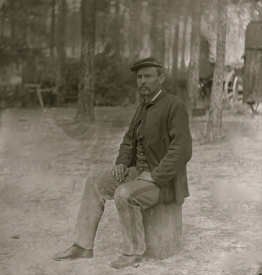 Petersburg, Virginia (vicinity). Military telegraph operator, headquarters, Army of the Potomac 1864