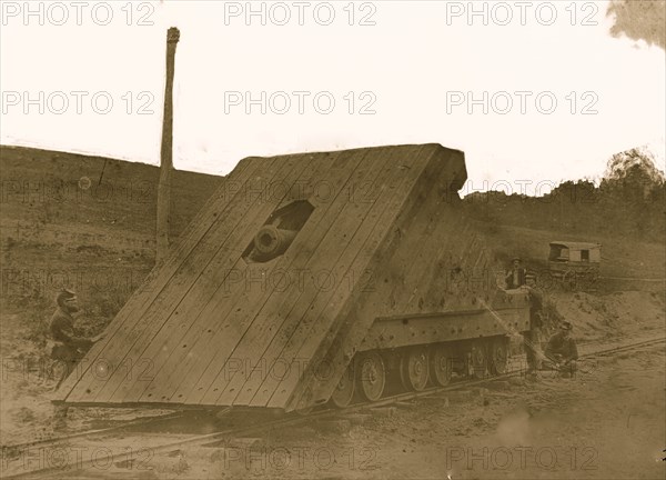 Petersburg, Virginia. Railroad battery 1864