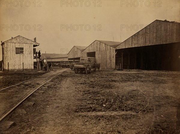 Government hay barns, Alexandria, Va., July, 1863 1863