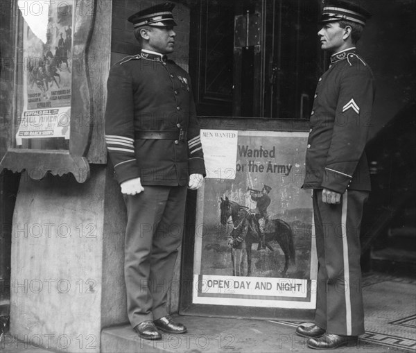 Recruiting station. Location: Fall River, Massachusetts 1916