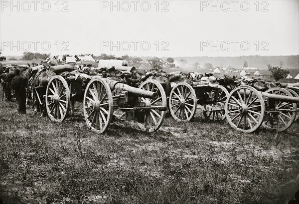 Richmond, Va., vicinity. 20-pdr. v Parrott rifled guns of the 1st New York Battery 1862