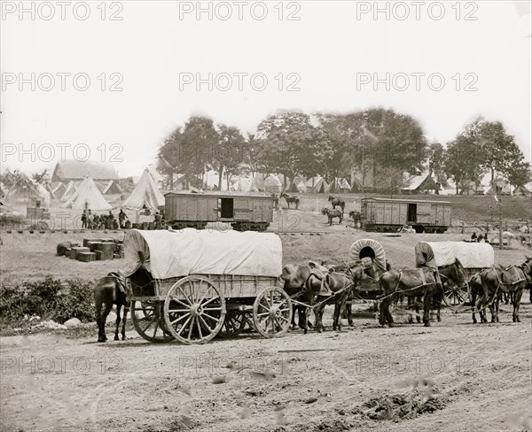 Savage Station, Va. Headquarters of Gen. George B. McClellan on the Richmond & York River Railroad 1862