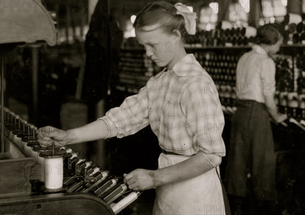 Spooler Tender - 15 years Berkshire Cotton Mills. 1917