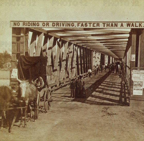 Turnpike Bridge in Lawrence, Kansas 1867