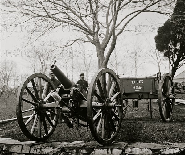 Washington, District of Columbia. 6-pdr. Wiard gun at the Arsenal 1862