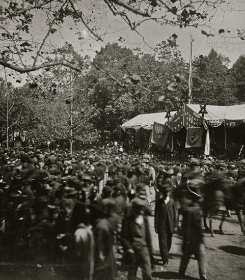 Washington, District of Columbia. Grand review of the Army 1865