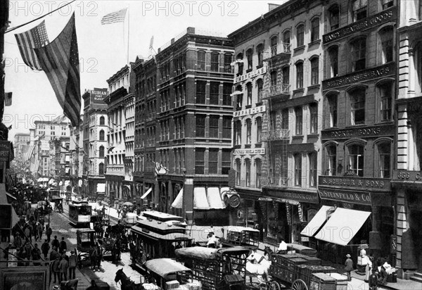 Broadway, Looking North from Franklin Street, New York City 1899