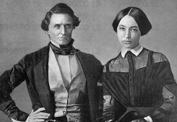 Jefferson Davis & His Wife