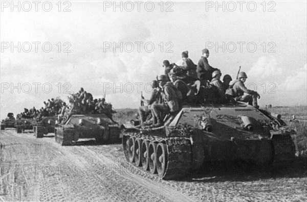 South of orel, soviet tankborne detachment in july, 1943.