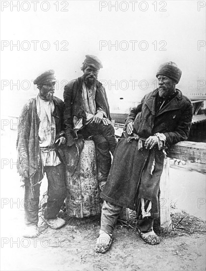 Vagabonds from the volga area in 19th century russia.