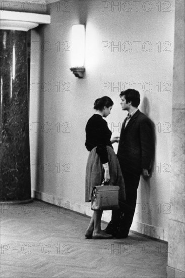 Moscow university students, moscow, ussr, 1960s.