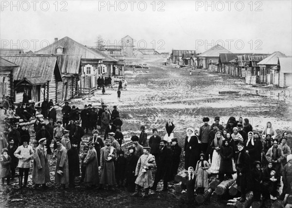 Provincial omsk in western siberia, russia, 1900.