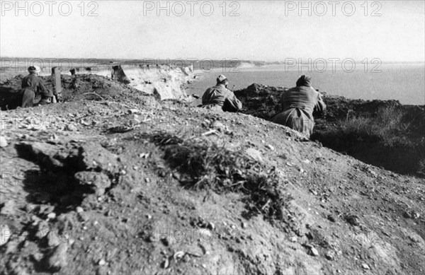 World war 2, an observation post near sevastopol, may 1944.