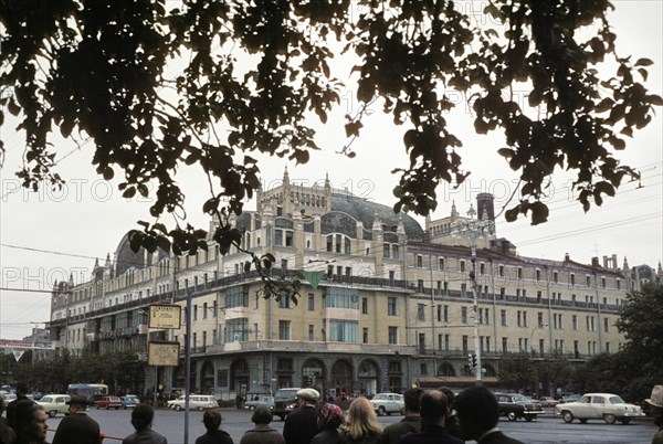 Metropol hotel in moscow, ussr, 1970s.