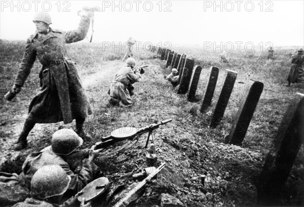 Soviet troops during a military operation in odessa region at the the third ukrainian front, april 1944.