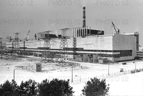 Kiev region, ukrainian ssr, ussr, the chernobyl nuclear power plant, february 1, 1979.